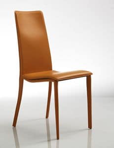 Cora, Bequemen Stuhl in orange Leder, zum Restaurant und Hotel