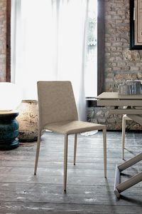 NIZZA SE603, Moderne Sessel in Leder für Küchen und Bars Polster