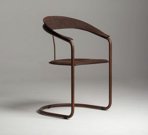 Parabolica Stuhl, Stuhl mit freitragendem Rahmen, im Vintage-Stil