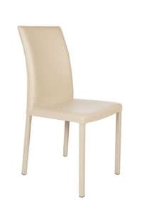Possagno hoch, Stuhl mit ko-Leder- Abdeckung fr moderne Kchen geeignet