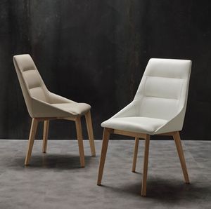 Art. 246 Europa, Eleganter Stuhl aus Öko-Leder, für Esszimmer