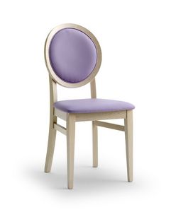 BELLAMIE.2, Stuhl mit gepolsterter Medaillon-Rckenlehne