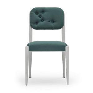 Garbo 03111K, Moderner Stuhl aus Massivholz mit Rückenlehne