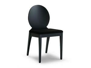 MONIA OVALE, Stuhl aus Buchenholz mit ovalem Rckenlehne aus