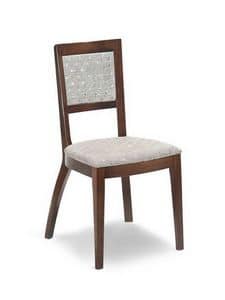 Ramona I2, Gepolsterter Stuhl mit Holzstruktur, modisch