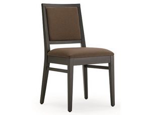Saba-S1, Gepolsterter Stuhl aus Holz, für Restaurants und Hotels