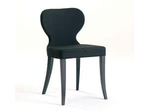 VANITY, Hölzerne gepolsterte Stuhl für Esszimmer