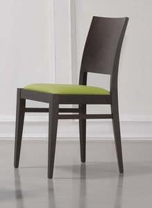 330, Eleganter Stuhl mit einem gepolsterten Sitz, zum Frühstücksraum