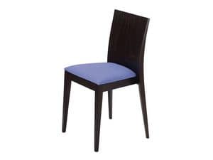 Masha/S/imb, Gepolsterte stapelbarer Stuhl, für Bars und Restaurants