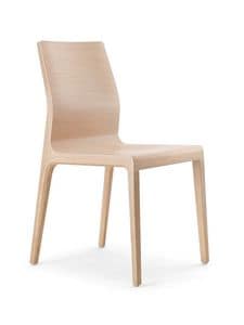 Wave, Moderne Sessel mit Schale in gebogenem Sperrholz