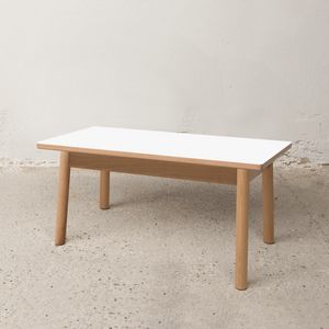 Niedriger Tisch 75x40 cm, Outlet Couchtisch aus Holz