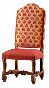 Seurat RA.0989, Französischer Stuhl aus dem 17. Jahrhundert aus Buche