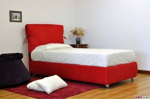 Azzurra, Modernes Bett mit vollstndig abnehmbarem, weichem Kopfteil