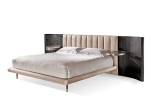 Mirage Bett, Bett mit großem Kopfteil aus Holz