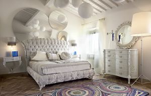 Narciso Bett, Gepolstertes Bett, die Modernität und Tradition verbindet