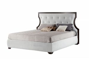 Royale Bett, Klassisches Designbett mit Capitonn Kopfteil
