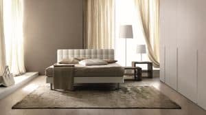 Tender, Gesteppt Doppelbett fr moderne Schlafzimmer geeignet