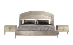 Victor Art. V70, Gepolstertes Bett mit lackiertem Untergestell