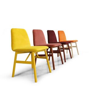 ART. 0030-LE BARDOT, Stuhl mit weichen Design in gepolsterten Holz