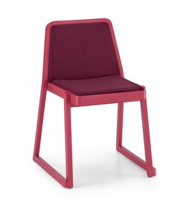 ART. 0041-IMB ROXANNE, Bequemen gepolsterten Stuhl, stapelbarer Stuhl