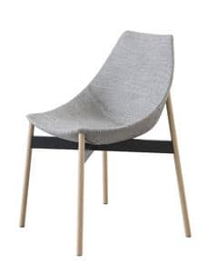 Gamma schlauchförmig, Design Stuhl ohne Armlehnen