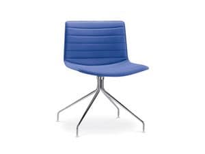Catifa 53 0209, Designer Stuhl mit gepolstertem Drehsockel, für Hotels