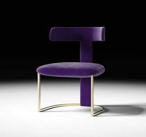 T-Chair Art. ETC001, Ikonischer Stuhl mit T-förmiger Rückenlehne