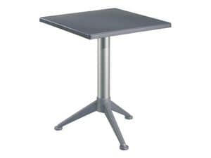 Table 60x60 cod. 20/BG3A, Bar Tisch mit quadratischer Polypropylen top