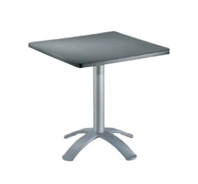 Table 60x60 cod. 20/BG4, Quadratischen Tisch für Bars, Polymer oben