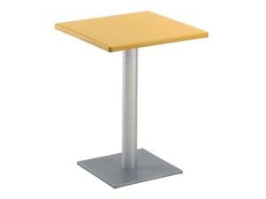 Table 60x60 cod. 20/BQ, Moderne quadratischen Tisch mit quadratischer Grundfläche, für den Außenbereich
