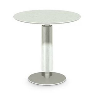 Kuki 3202, Runder Beistelltisch mit zylindrischer, kannelierter S�ule