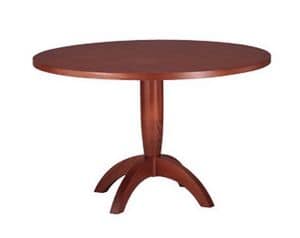 607, Tisch mit runder Spitze, aus Buchenholz, für Küche