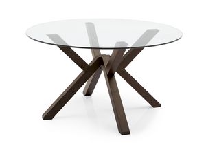 Mika Round, Tisch mit fester runder Platte