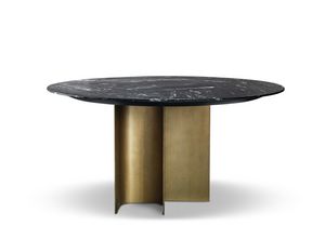 Mirage runder Tisch, Runder Tisch mit Marmorplatte