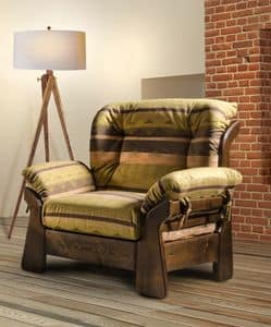 New Jersey Sessel, Rustikaler Sessel mit einladenden Formen