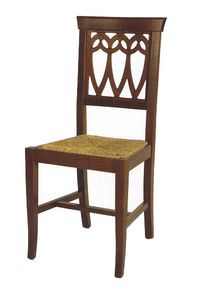 104, Rustikaler Stuhl mit anpassbarem Sitz