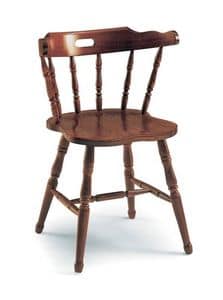 141, Sessel aus Buchenholz, rustikalen Stil