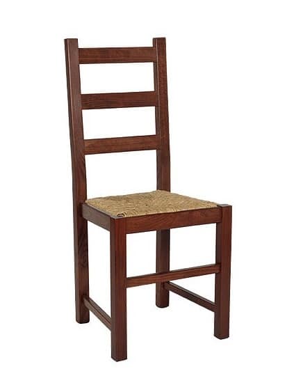 187, Stroh Stuhl im rustikalen Stil, für Tavernen und Hütten