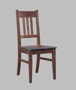 188, Rustikal Stuhl aus Buchenholz, gepolstert