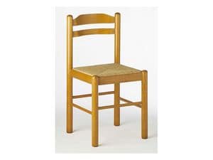 403, Stuhl in altmodischen Stil, Holz, fr rustikale Kche