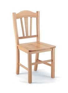 427, Stuhl aus Buchenholz, rustikalen Stil
