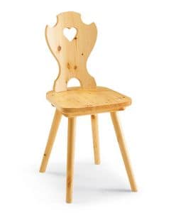 Corazon, Stuhl ganz aus Holz Flachs, perforiert zurck