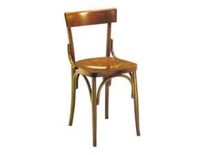 Milano, Stabilen Stuhl aus gebogenem Holz, fr Kneipen und Bierhaus