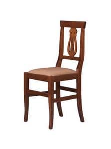 R02, Rustikal Stuhl aus Massivholz, Sitz in verschiedenen Materialien