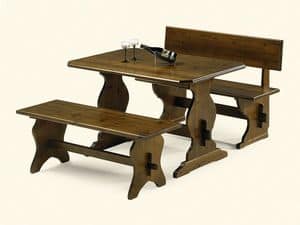 980, Tisch aus Pinienholz, im rustikalen Stil, fr Pizzeria