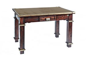 Art. 484RPS, Landtisch, Holz und Corten Stahl