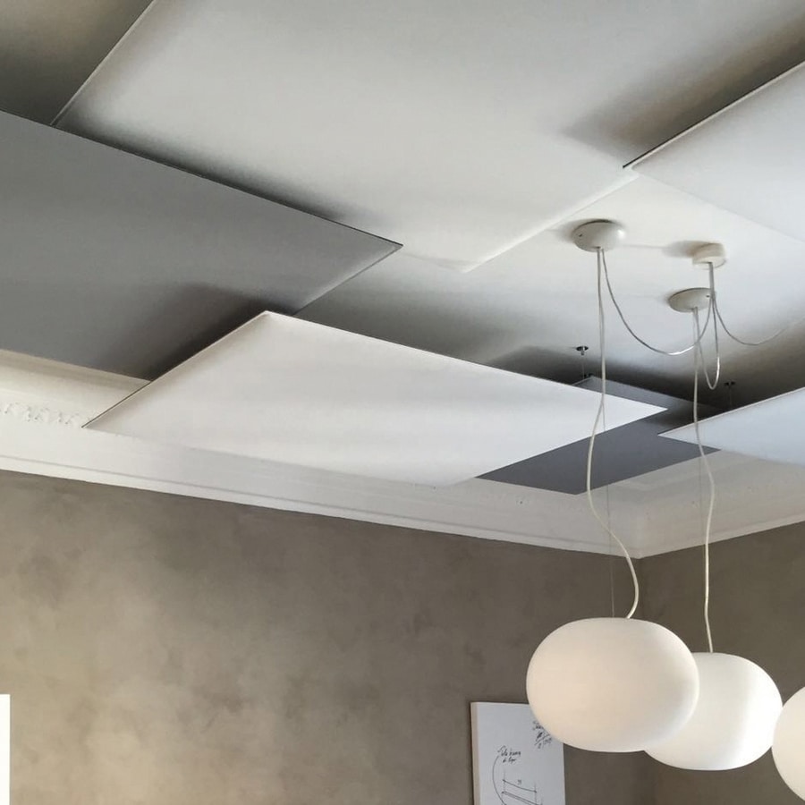 Oversize ceiling, Schallabsorbierende Deckenplatten