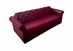 Art. 11950 Klassisches Maxi-Schlafsofa aus Kunstleder, Schlafsofa im klassischen Stil