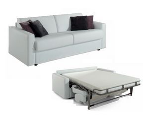 Art. 12347 Mittelgro�es Schlafsofa aus Kunstleder, Schlafsofa im modernen und eleganten Stil