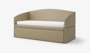 Art. 30692 Einzelbett aus Kunstleder, Elegantes und praktisches Einzelschlafsofa aus feuerfestem �ko-Leder